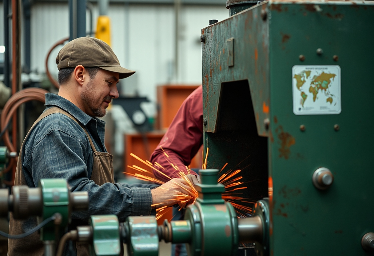 Worker in an usine